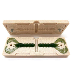 Smedioks soft mold open view enables easy pouring for DIY lure creation.