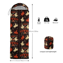 Smell Sunshine kids sleeping bag shown in compact storage with compression sack.
