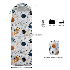 Smell Sunshine sleeping bag compression sack shows easy packing and portability
