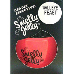 Smelly Jelly Walleye Feast 1oz jar attracts walleye and sticks to lures for longer bites.