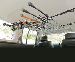 Smith Creek Rod Rack carabiner mount offers versatile, tool-free installation on vehicle anchors.