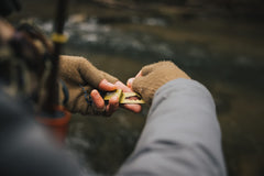 Wrapped waste fishing line around Smith Creek Spent Line Wrangler Green