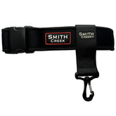 Smith Creek WadeSoft EVA belt front view cinching around waders without chafing