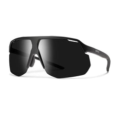 Smith Motive sunglasses with full-coverage design on a rider for protection