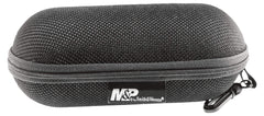 Hard storage case included with microfiber cloth