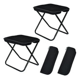 Smohtmeny collapsible stool front view shows compact backpack-friendly design for outdoor seating