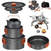 Smokey Camp 10-pcs cookware set ready for all-in-one outdoor meals