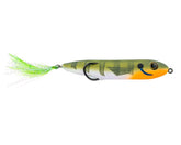 Snag Proof Zoo Dog topwater lure in side view ready for explosive surface strikes.