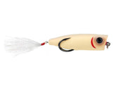 SNAG PROOF Zoo Pop Topwater Lure in Bone color, 3/8 oz, front view