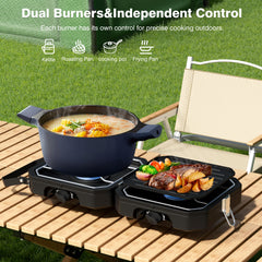 Snidomn camping stove high-heat output for quick boiling.
