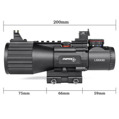 Sniper GIII LS5X50 aluminum tube with hard black matte finish for rugged reliability.