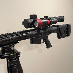 21700 rechargeable battery powering the IR module during extended hunts