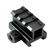 Sniper riser mount quick release enables rapid optic changes in the field