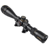 Sniper scopes 6-24x50 red-green-blue illuminated mil-dot reticle aids precise target acquisition at dawn or dusk