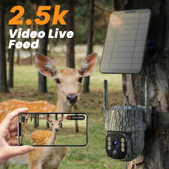 SniperView cellular trail camera 2.5K live stream delivers real-time footage without Wi-Fi.