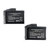 Snow Deer battery pack front view, compact 7.4V 2200mAh for heated gear.
