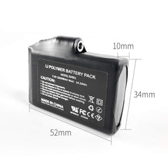 Snow Deer battery pack label SWB01 displaying specs.