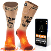 Snow Deer heated socks with app control for easy warmth adjustment on hikes