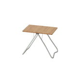 Snow Peak Bamboo My Table LV-034TR folding table, compact and durable for travel.