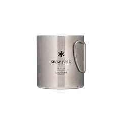 Snow Peak double-wall mug keeping a hot beverage warm during chilly mornings