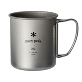 Snow Peak MG-142 titanium mug, 300ml, ultralight for backpacking coffee