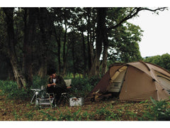 Snow Peak Minute Dome Pro. Air vent windows enabling cross-ventilation on warm nights