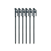 Snow Peak Solid Stakes30 12-inch stake anchors tents securely in firm ground.