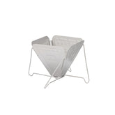 Snow Peak pour-over collapsible coffee drip folded for compact travel.