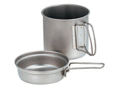 Snow Peak Trek 900 pot and pan set highlights ultralight titanium for effortless campsite cooking.