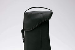 Snow Peak UG-551 neoprene material closeup emphasizing soft cushioning protects burner during travel.