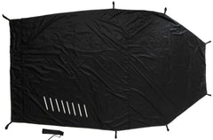 Snugpak Scorpion 3 footprint laid under the tent, protecting the groundsheet from wear.