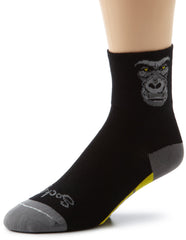 SockGuy Men's Classic Socks Silverback with durable heel and toe for everyday comfort and support.