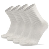 Socks Daze warm white merino hiking socks on foot deliver all-day comfort.