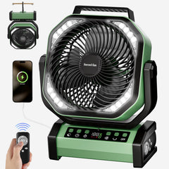 Socool fan high-capacity battery for extended outdoor cooling sessions.