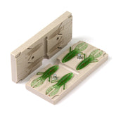 Front view of soft plastic mold - 4-cavity D Bomb 2.3 inch