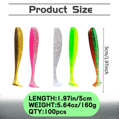 Soft plastic paddle tail swimbaits color 1