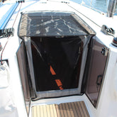 Sogeman 42x78 inch mosquito net over boat companionway with weighted band