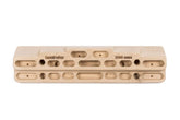 So iLL Beastmaker 2000 hangboard woodgrain, front view showing versatile training holds.