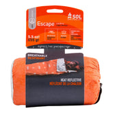 SOL Escape Lite Bivvy reflects heat to help stay warm in outdoor emergencies.