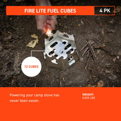 S.O.L. fire cubes in wet-weather ignition show reliable lighting under damp conditions