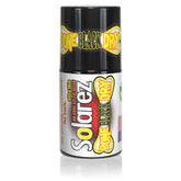 SOLAREZ Bone Dry Black bottle closeup showing rich gloss finish