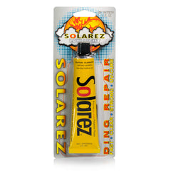 SOLAREZ Polyester Low Light bottle pour demonstrates fast cure under low UV light for convenient repairs.