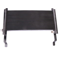 Solarhome hydraulic oil cooler front view, compact unit for versatile Bobcat compatibility.