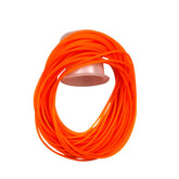 32.8ft (10m) solid rubber fishing line, 2mm diameter, red color
