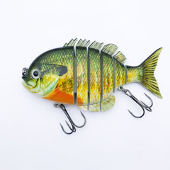 Soljer Blue Gill Swimbait 6in front view for large fish applications
