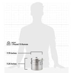 Solo Stove Pot 4000 volume markings guide precise cooking.