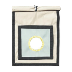 SoloWilder stove jack with rain flap mounted on canvas tent showing dry interior protection