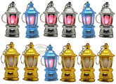 SOLUSTRE 40Pcs LED Keychain Lantern in Ramadan palace style for festive lighting on the go.