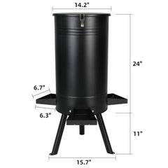Solution4Patio 75 lb capacity deer feeder reduces refill frequency.