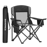 SONGMICS camping chair with cooler bag for convenient drinks storage during outdoor events